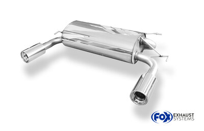 Fox Sportuitlaat Opel Antara achterdemper, dwarsuitlaat rechts/links - 1x100 type 13 rechts/links