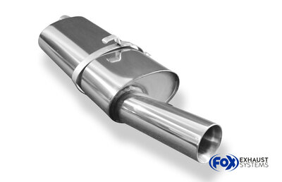 Fox Sportuitlaat Opel Astra F-CC achterdemper, 1-punts montage, enkelvoudige doorstroming - 1x80 type 24