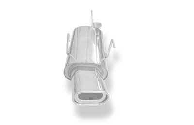 Fox Sportuitlaat Opel Astra F Caravan achterdemper, 3-puntsophanging - 135x80 Type 53