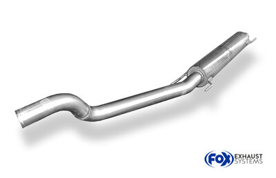 Fox Sportuitlaat Opel Astra G Coup&eacute; Turbo voordemper