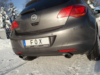 Fox Sportuitlaat Opel Astra J Sedan Achterdemper Dwarsuitlaat Rechts/Links - 115x85 Type 32 Rechts/Links