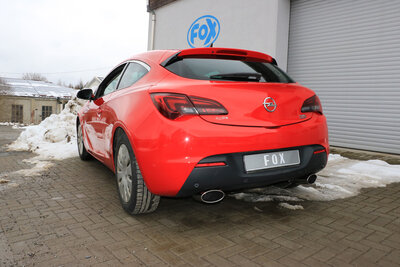 Fox Sportuitlaat Opel Astra J GTC achterdemper, dwarsuitlaat rechts/links - 160x90 type 38 rechts/links