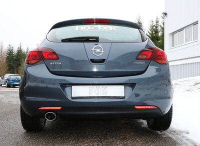 Fox Sportuitlaat Opel Astra J Sedan Achterdemper Dwarsuitlaat Links - 140x90 Type 32