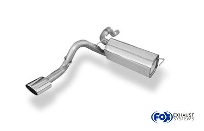 Fox Sportuitlaat Opel Astra J Sedan Achterdemper Dwarsuitlaat Links - 140x90 Type 32