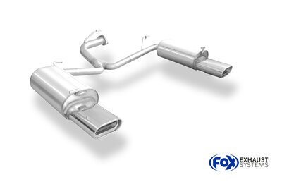 Fox Sportuitlaat Toyota Avensis T25 Benzine - Stationwagen Achterdemper rechts/links - 160x80 Type 53 rechts/links