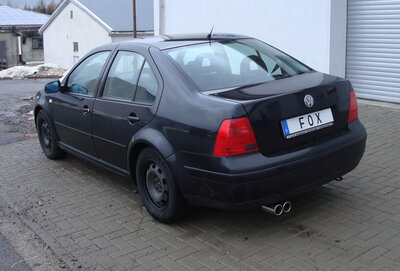 Fox Sportuitlaat VW Bora 1J/ Bora 1J Variant - 4-Motion Achterdemper - 2x76 Type 12