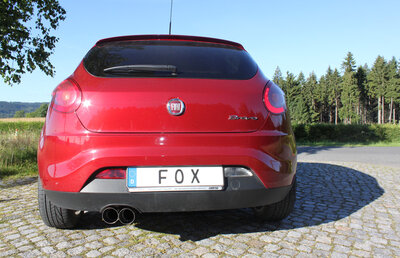 Fox Sportuitlaat Fiat Bravo 198 - Diesel Achterdemper - 2x90 Type 14