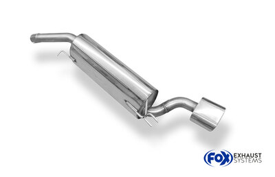 Fox Sportuitlaat Fiat Bravo 198 voor modellen met bumperuitsparing, achterdemper - 135x80 type 53