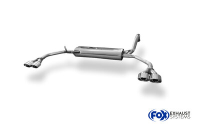 Fox Sportuitlaat Citroen C1/Toyota Aygo uitlaatdemper rechts/links - 2x86x54 type 32 rechts/links