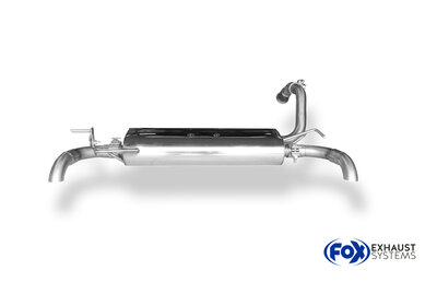 Fox Sportuitlaat Citroen C1 II Achterdemper Rechts/Links Uitlaat - Diesel Look