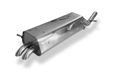 Fox Sportuitlaat Citroen C5 V6 - Sedan/Batchback Achterdemper - 2x50mm Type 26 Diesel Look (niet zichtbaar)