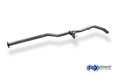 Fox Sportuitlaat Vervangingspijp voor de voordemper van de Opel Calibra A/ Calibra A 4x4