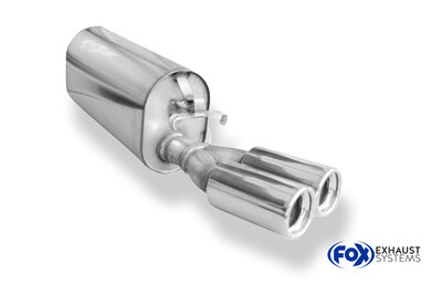 Fox Sportuitlaat Opel Calibra A/ Calibra A 4x4 Achterdemper &Oslash;50mm - 2x80 Type 13