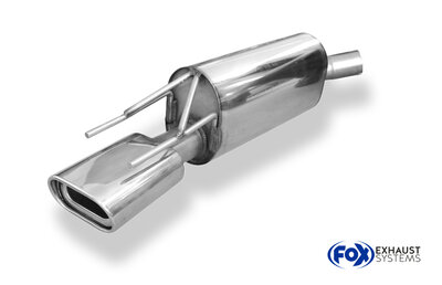 Fox Sportuitlaat Opel Calibra A achterdemper &Oslash; 63,5 mm - 135x80 Type 53