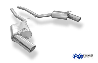 Fox Sportuitlaat Chevrolet Camaro achterdemper rechts/links - 1x100 type 16 rechts/links