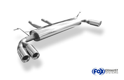 Fox Sportuitlaat Porsche Cayenne achterdemper rechts/links - 2x90 Type 13 rechts/links
