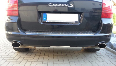 Fox Sportuitlaat Porsche Cayenne achterdemper rechts/links incl. Y-adapter - 140x90 type 32 rechts/links