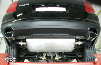 Fox Sportuitlaat Porsche Cayenne achterdemper rechts/links - 115x85 Type 32 rechts/links