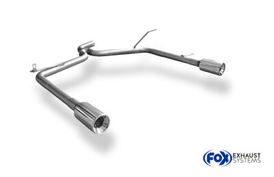 Fox Sportuitlaat Kia Cee'd Combi/Caravan - ED uitlaatpijp, rechts/links, compatibel met de originele achterdemper - 1x90 Type 13 rechts/links