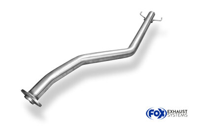 Fox Sportuitlaat Vervangingspijp voor de voordemper van de Toyota Celica T23 - pijpdiameter: 63,5 mm