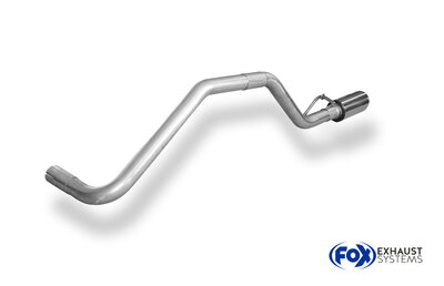 Fox Sportuitlaat Uitlaatsysteem links voor Seat Mii/ Skoda Citigo/ VW UP, compatibel met originele of FOX achterdemper - 1x80 type 25 links