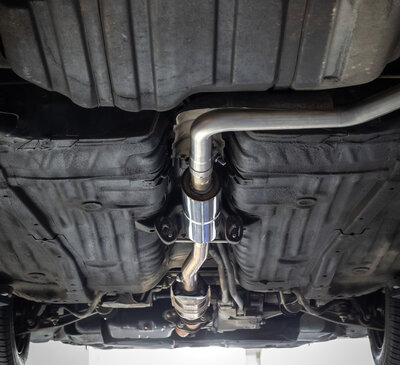 Fox Sportuitlaat Honda Civic 4 - ED3 Achterdemper dwars en voordemper - 1x100 Type 10 links