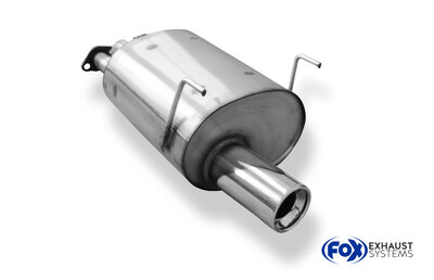 Fox Sportuitlaat Honda Civic 5 achterdemper - 1x90 type 13