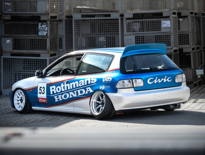 Fox Sportuitlaat Honda Civic 5 - EG2 EG3 Achter- en voordemper - 1x90 Type 24