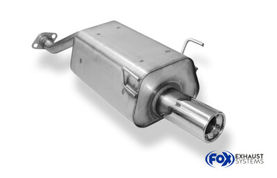 Fox Sportuitlaat Honda Civic VII - 5-deurs achterdemper - 1x90 Type 13