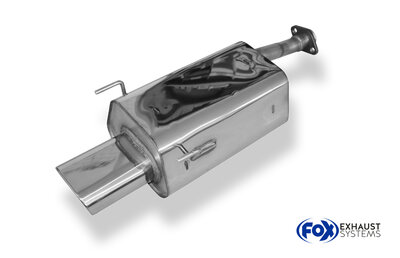 Fox Sportuitlaat Honda Civic VII - 5-deurs achterdemper - 135x85 Type 53