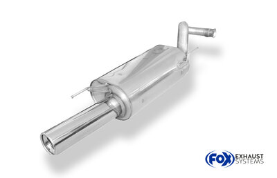 Fox Sportuitlaat Renault Clio I B/C 57 Achterdemper - 1x80 Type 13