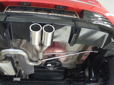 Fox Sportuitlaat Renault Clio IV achterdemper, centrale uitlaat - 2x76 Type 16