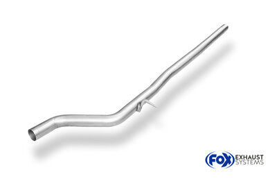 Fox Sportuitlaat Vervangingspijp voor de voordemper van de Renault Clio IV 1.2l