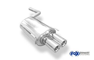 Fox Sportuitlaat Mercedes CLK Type 208 achterdemper - 2x80 Type 13