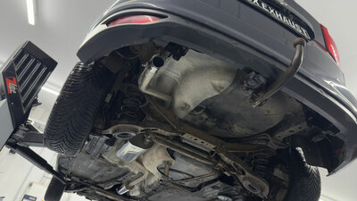 Fox Sportuitlaat Achterdemper Ford C-Max II, linker uitlaat, en voordemper met uitlaatpijp 1x55 type 16
