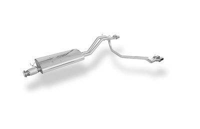 Fox Sportuitlaat Jeep Commander Type XK Achterdemper Rechts/Links Uitlaat - 2x80 Type 13 Rechts/Links