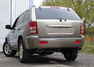 Fox Sportuitlaat Jeep Commander Type XK Achterdemper Rechts/Links Uitlaat - 140x90 Type 32 Rechts/Links