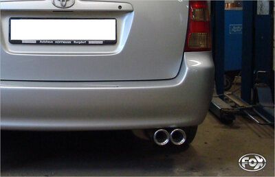 Fox Sportuitlaat Toyota Corolla E12 Combi Achterdemper - 2x80 Type 13