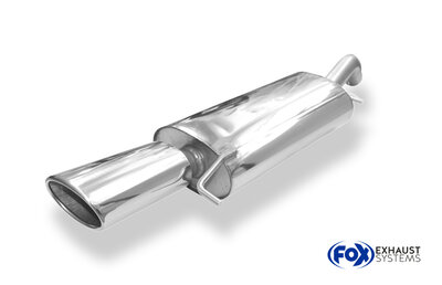 Fox Sportuitlaat VW Corrado 16V/VR6 achterdemper - 115x85 Type 44