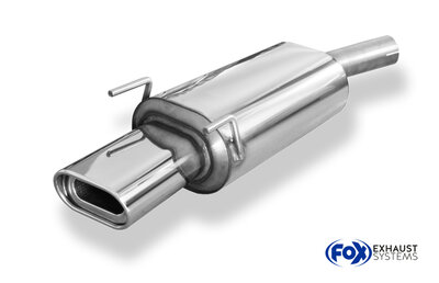 Fox Sportuitlaat Opel Corsa B achterdemper &Oslash;60mm - 135x80 Type 53