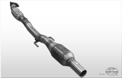 Fox Sportuitlaat Opel Corsa D NRE downpipe met HJS katalysator - EURO 5