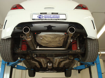 Fox Sportuitlaat Opel Corsa D - NRE Edition Achterbumper Geluiddemper Rechts/Links Uitgang - 1x100 Type 16 Rechts/Links