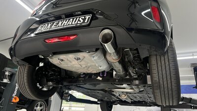 Fox Sportuitlaat Opel Corsa F achterdemper - 1x100 Type 25