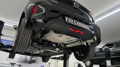 Fox Sportuitlaat Opel Corsa F achter- en voordemper - 1x100 Type 25