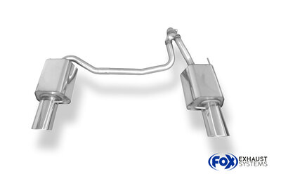 Fox Sportuitlaat Hyundai Coupe Type GK Achterdemper rechts/links - 129x106 Type 32 rechts/links