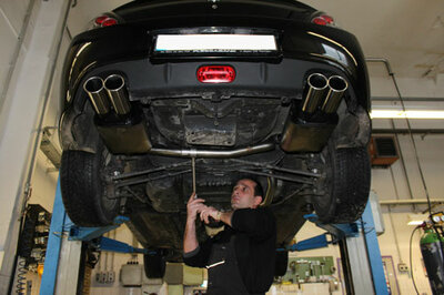 Fox Sportuitlaat Hyundai Coupe Type GK Facelift Achterdemper rechts/links - 2x90 Type 12 rechts/links