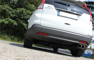 Fox Sportuitlaat Honda CR-V IV achterdemper - 2x90 type 25