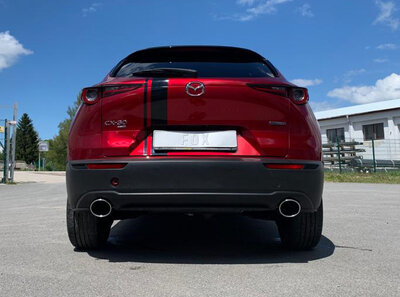Fox Sportuitlaat Mazda CX30 X180 AT AWD Achterdemper dwars rechts/links - 129x106 Type 32 rechts/links