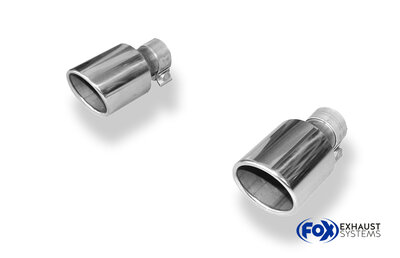 Fox Sportuitlaat Mazda CX5 - KE/ GH/ KF uitlaatpijp rechts/links aansluiting 54 mm binnendiameter - 1x100 type 16 rechts/links - voor montage op de originele achterdemper