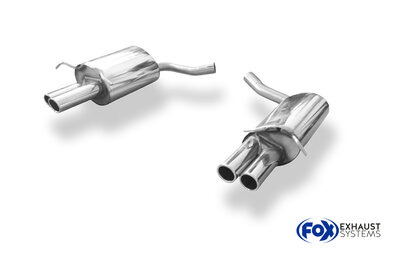 Fox Sportuitlaat Mercedes E-Klasse Cabriolet A207 - 6-cilinder achterdemper rechts/links - 2x70 Type 16 rechts/links